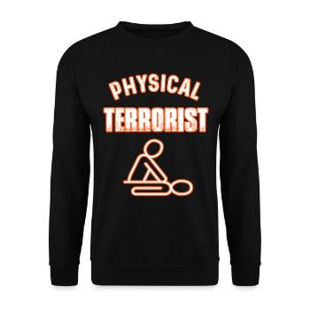 Physiotherapeut Geschenk - Unisex Pullover - Schwarz - Vorne - Alina (178cm) & Michal (187cm)
