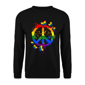 LGBT - Unisex Pullover - Schwarz - Vorne - Alina (178cm) & Michal (187cm)