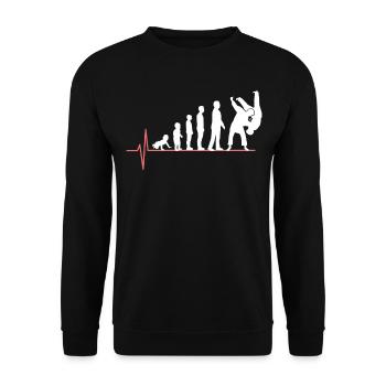Judo4 - Sweat-shirt Unisexe - noir - Devant - Alina (178cm) & Michal (187cm)