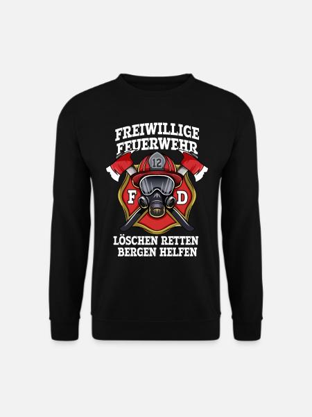 Freiwillige Feuerwehr Löschen Bergen - Unisex Pullover - Schwarz