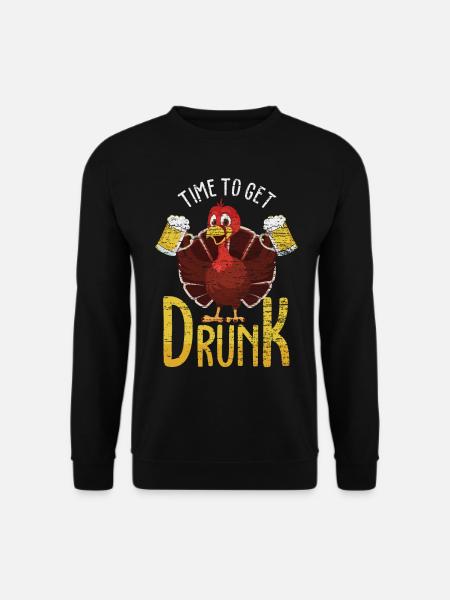 Thanksgiving Dinde Fête - Sweat-shirt Unisexe - noir