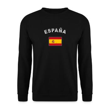 Drapeau espagnol drapeau espagnol - Sweat-shirt Unisexe - noir - Devant - Alina (178cm) & Michal (187cm)