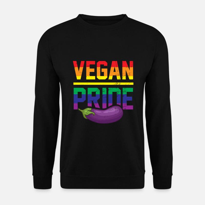 Vegan Pride Veganer LGBT Veganerin LGBTQ Pride - Unisex Pullover - Schwarz