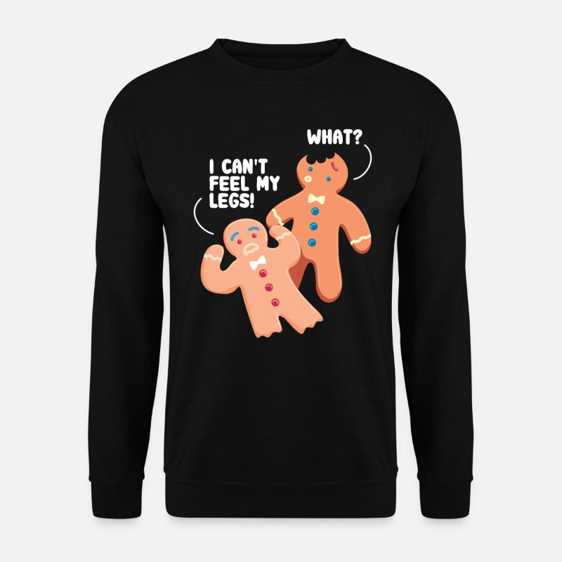 Lebkuchen Gingerbread Lebkuchenmann - Unisex Pullover - Schwarz