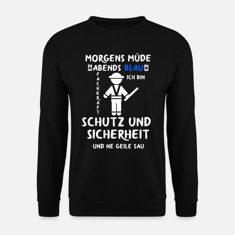 Security Türsteher Sicherheitsdienst Aufpasser - Unisex Pullover - Schwarz