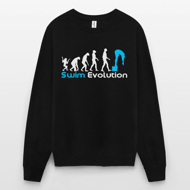 Schwimmen Evolution Unisex Pullover