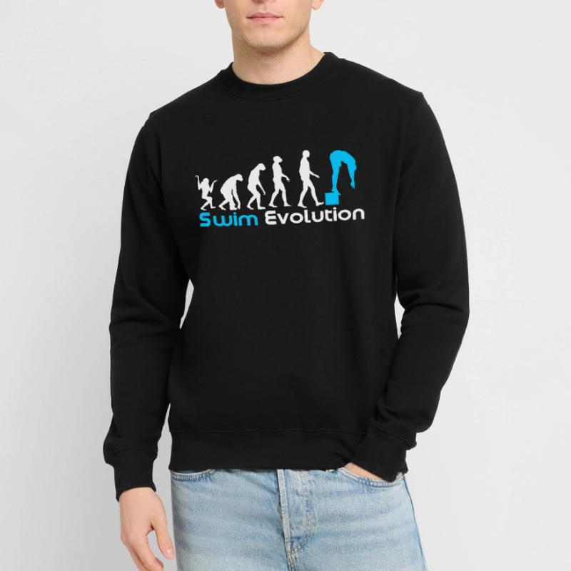 Schwimmen Evolution Unisex Pullover