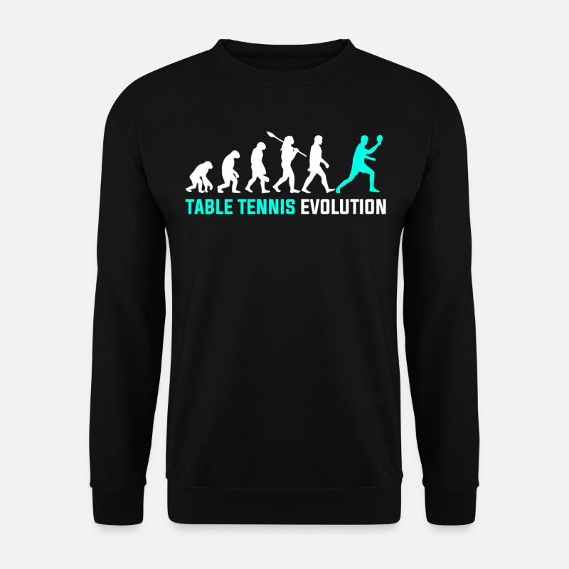 Evolution du tennis de table - Sweat-shirt Unisexe - noir
