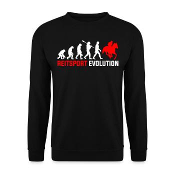 Reitsport Evolution - Unisex Pullover - Schwarz - Vorne - Alina (178cm) & Michal (187cm)