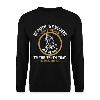 Christian - Unisex Sweatshirt - black - Front - Alina (178cm) & Michal (187cm)