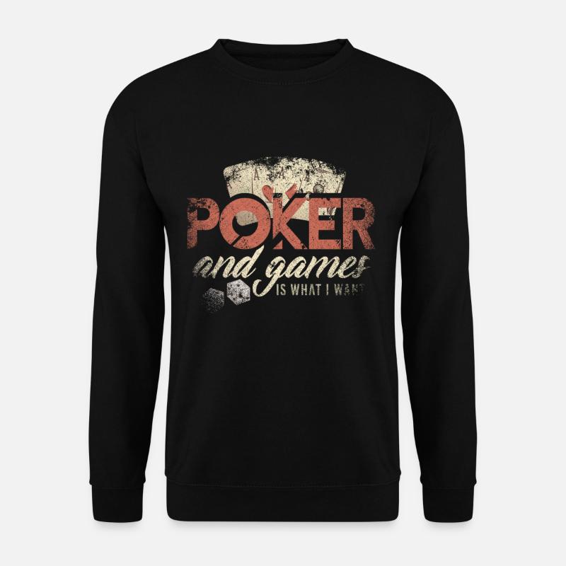 Poker Geschenkidee - Unisex Pullover - Schwarz