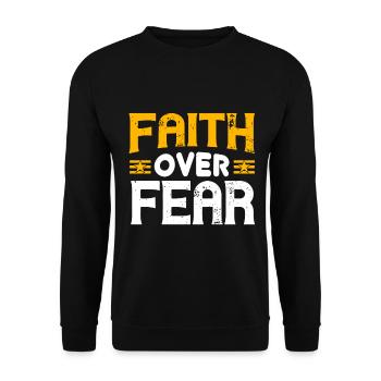 Christlich - Unisex Pullover - Schwarz - Vorne - Alina (178cm) & Michal (187cm)