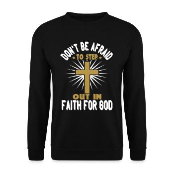 Christian - Unisex Sweatshirt - black - Front - Alina (178cm) & Michal (187cm)