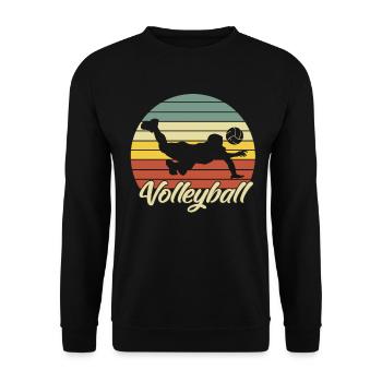volley-ball - Sweat-shirt Unisexe - noir - Devant - Alina (178cm) & Michal (187cm)