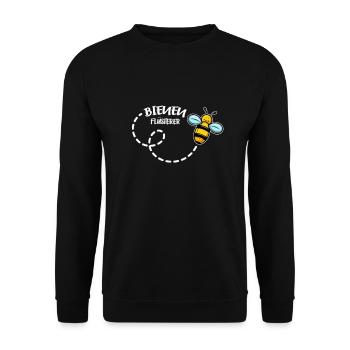 Bienen Flüsterer Imker Bienenzüchter Biene Honig - Unisex Pullover - Schwarz - Vorne - Alina (178cm) & Michal (187cm)