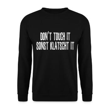 Funny Sayings Blague rigolote Cadeau sarcastique - Sweat-shirt Unisexe - noir - Devant - Alina (178cm) & Michal (187cm)