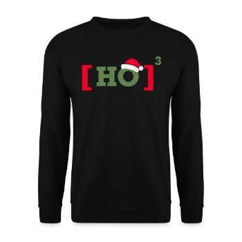 Christmas Funny Gift Christmas T-Shirt - Unisex Sweatshirt - black - Front - Alina (178cm) & Michal (187cm)