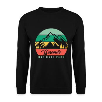 Yosemite National Park - Sweat-shirt Unisexe - noir - Devant - Alina (178cm) & Michal (187cm)