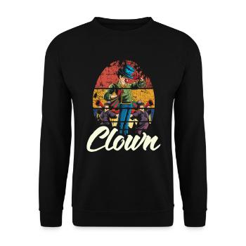 Clown Circus Funny Manege Funny Gift - Sweat-shirt Unisexe - noir - Devant - Alina (178cm) & Michal (187cm)