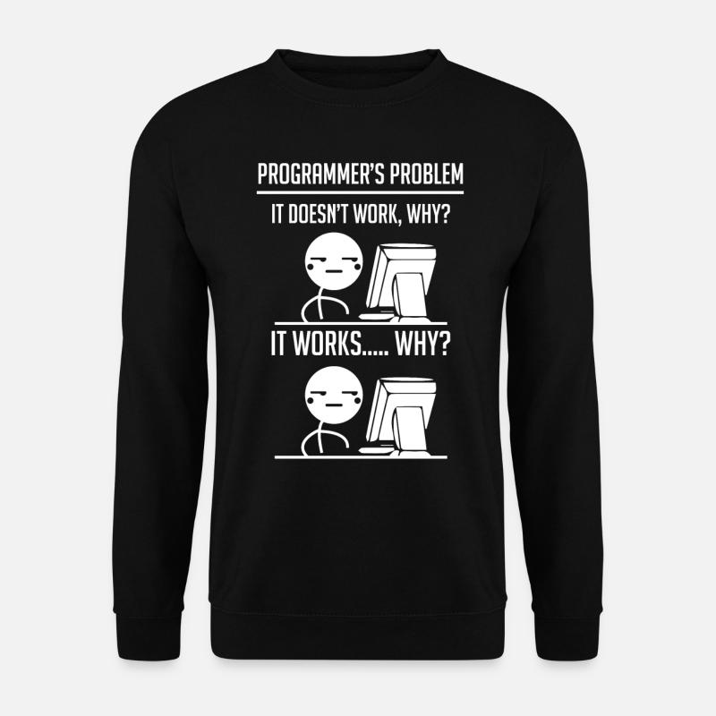 Développeur de code programmeur - Sweat-shirt Unisexe - noir