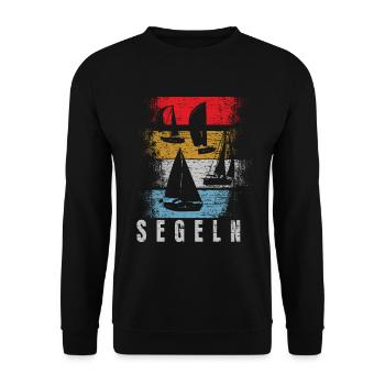 Voile rétro - Sweat-shirt Unisexe - noir - Devant - Alina (178cm) & Michal (187cm)