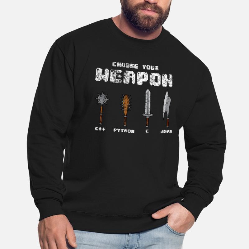 C ++ Phyton C Programmeur Logiciel Java Codeur Joke Sweat-shirt Unisexe