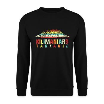Kilimanjaro - Unisex Sweatshirt - black - Front - Alina (178cm) & Michal (187cm)