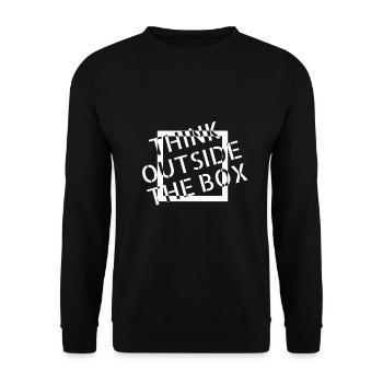 Sortez des sentiers battus Typographie Artist Gift - Sweat-shirt Unisexe - noir - Devant - Alina (178cm) & Michal (187cm)