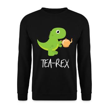Tee - Unisex Pullover - Schwarz - Vorne - Alina (178cm) & Michal (187cm)