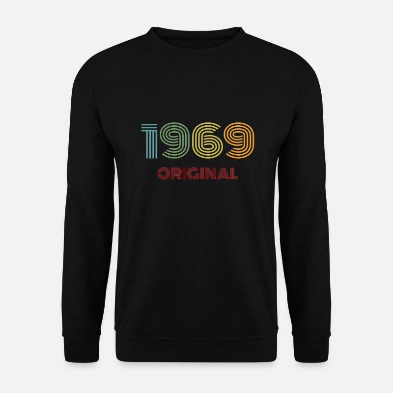 1969 Original Vintage Jahrgang '69 Geburtstag 60er - Unisex Pullover - Schwarz