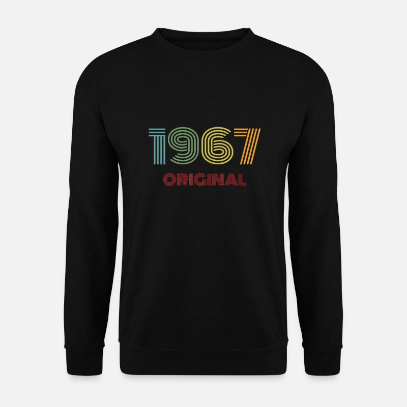1967 Original Vintage Jahrgang '67 Geburtstag 60er - Unisex Pullover - Schwarz