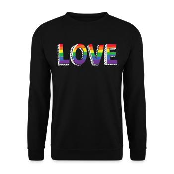 LGBTQ - Unisex Pullover - Schwarz - Vorne - Alina (178cm) & Michal (187cm)