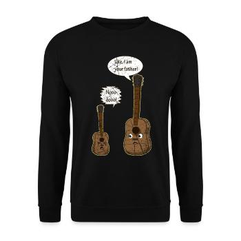 Ukulele Guitar Father Guitar Saying Funny - Sweat-shirt Unisexe - noir - Devant - Alina (178cm) & Michal (187cm)