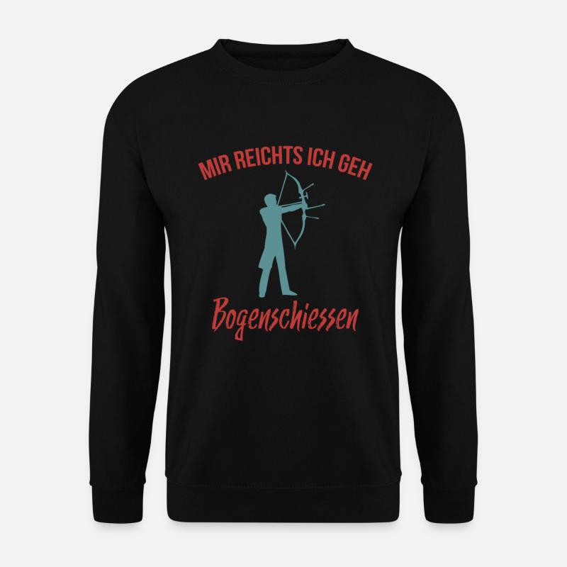 Mir reichts ich geh Bogenschießen Bogensport - Unisex Pullover - Schwarz