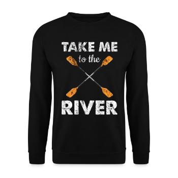 Paddeling Rowing Rowing Team River Team Rowing - Unisex Sweatshirt - black - Front - Alina (178cm) & Michal (187cm)