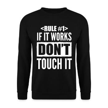 Coder Developer Software Developer IT Developer - Unisex Sweatshirt - black - Front - Alina (178cm) & Michal (187cm)