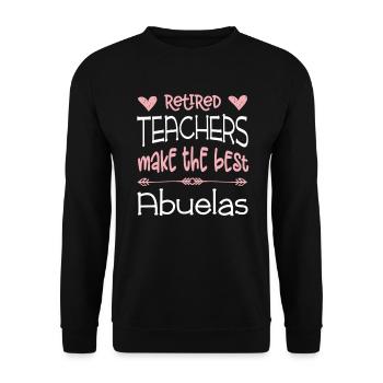 Premium design - Unisex Sweatshirt - black - Front - Alina (178cm) & Michal (187cm)