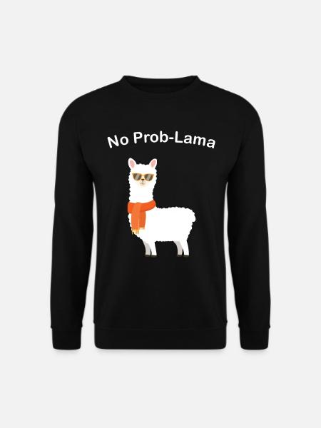 No prob lama - Unisex Sweatshirt - black