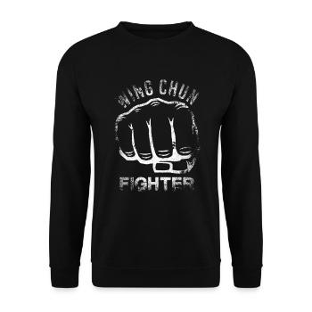 Combattant de Wing Chun - Sweat-shirt Unisexe - noir - Devant - Alina (178cm) & Michal (187cm)