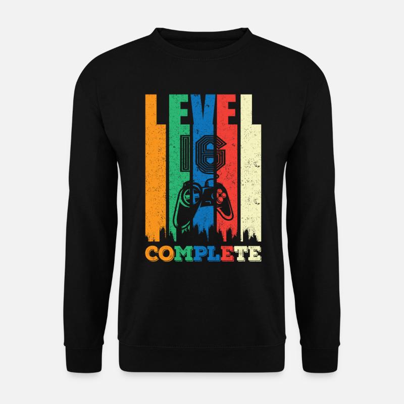 Niveau 16 Complètement 16 ans 16 ans 16e anniversaire - Sweat-shirt Unisexe - noir