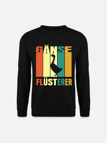 Gans Geflügel Wasservogel Bauer - Unisex Pullover - Schwarz