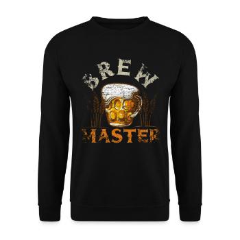 Brew Master - Unisex Sweatshirt - black - Front - Alina (178cm) & Michal (187cm)