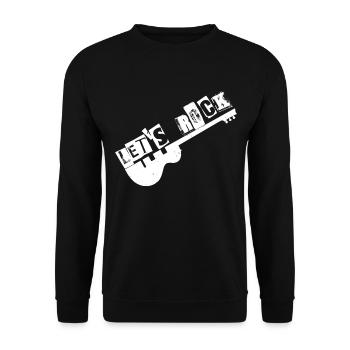 Rock rock RockRoll guitare cadeau de rocker - Sweat-shirt Unisexe - noir - Devant - Alina (178cm) & Michal (187cm)
