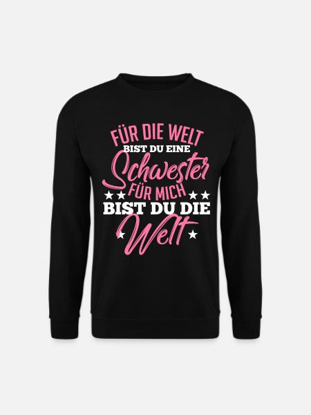 Schwester Geschenk zu Weihnachten - Unisex Pullover - Schwarz