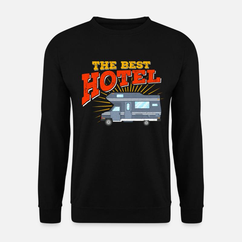 Camping Wohnwagen Wohnmobil - Unisex Pullover - Schwarz