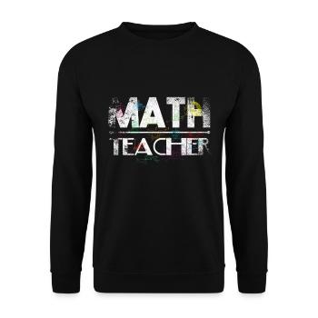 Math Teacher - Unisex Pullover - Schwarz - Vorne - Alina (178cm) & Michal (187cm)