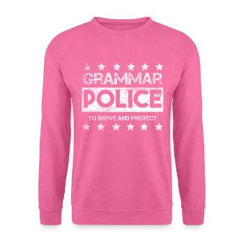 Grammar Police - Unisex Sweatshirt - pink - Front