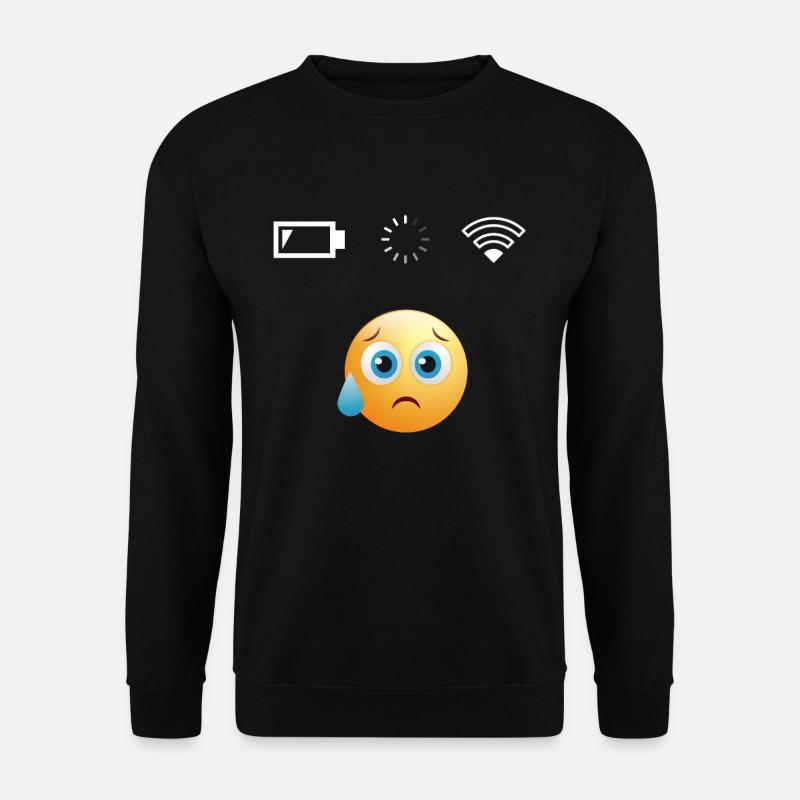 Wlan Battery Mobile Phone - Unisex Sweatshirt - black
