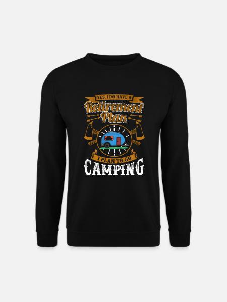 Ruhestand lustige Liebe Plan Camping RV Reisegeschenk - Unisex Pullover - Schwarz