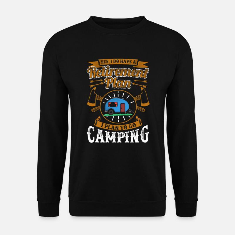 Ruhestand lustige Liebe Plan Camping RV Reisegeschenk - Unisex Pullover - Schwarz